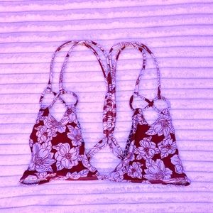 ACACIA bikini top in Rust Magnolia